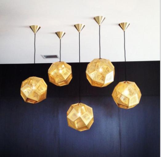 Stainless Steel LED Multi-face Sphere Pendant for Bar Restaurant Dining Room