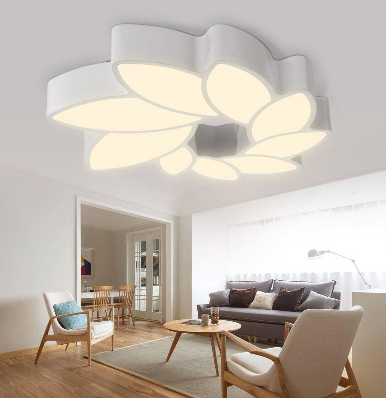 LED Acrylic Flower Metal Modern Ceiling Light