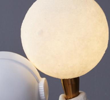 LED Resin Astronaut Creative Table Lamp