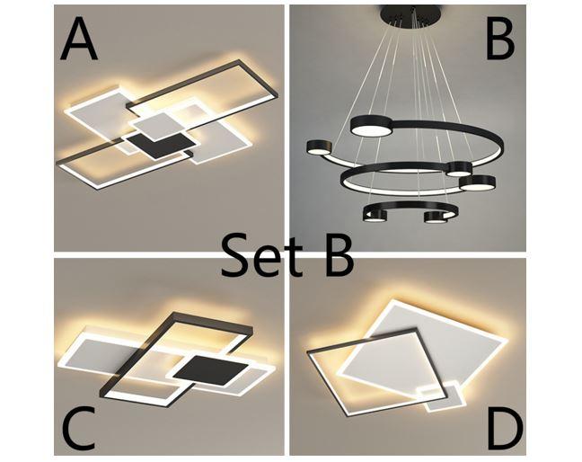 LED Geometry Theme for Two to Thress Bedrooms Flat