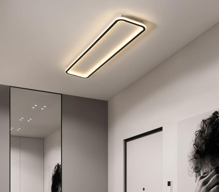 LED Simple Modern Ceiling Light Black+White 2