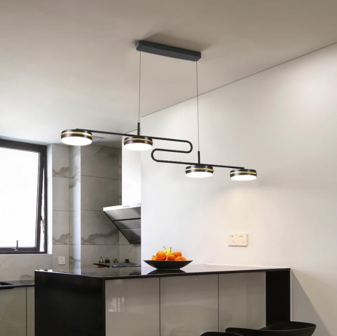 LED S-Shape Modern Linear Pendant Light