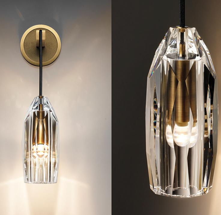 LED K9 Crystal Luxury Multi-Design Creative Wall Pendant Light