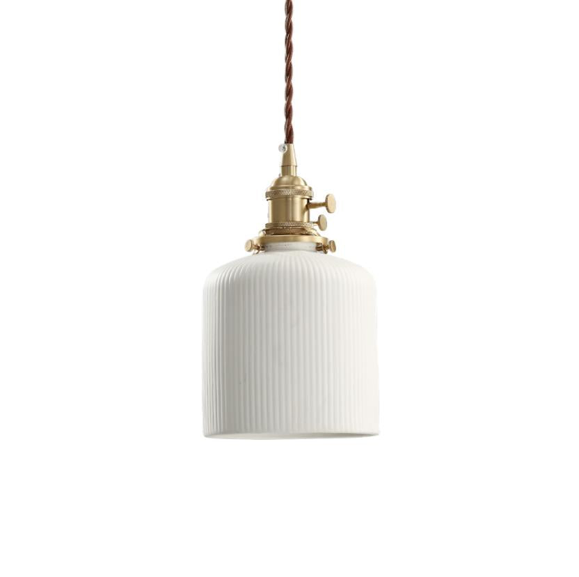 LED Simple Ceramic Pendant Light