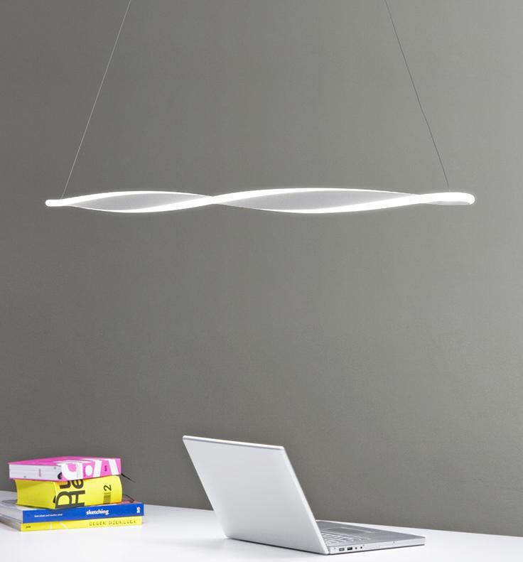 LED DUAL Spiral Office Pendant Light