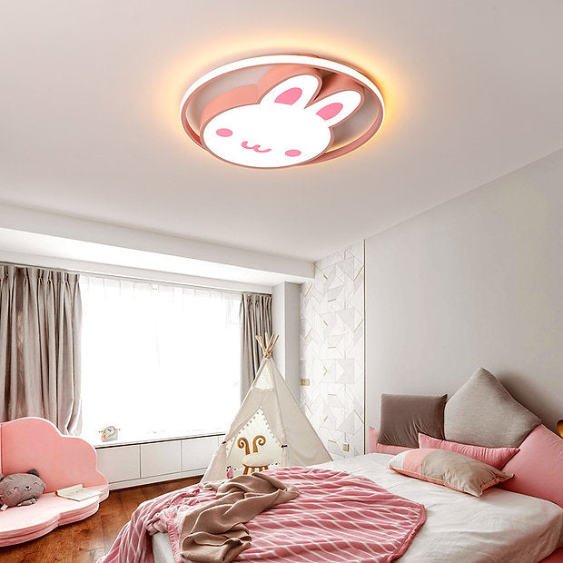 LED Rabbit Design Modern Cute Children Ceiling Light