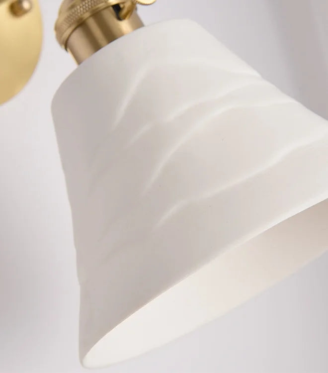 LED Japanese Style Modern Brass Wall Light