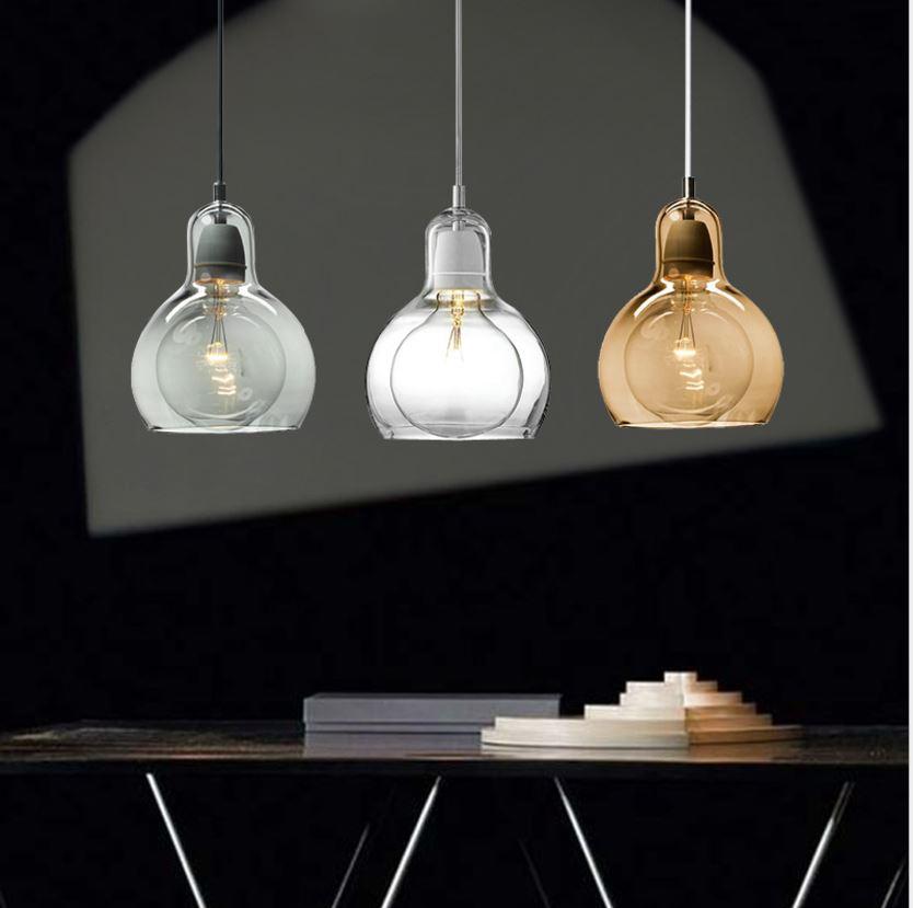 Modern LED Big Light Bulb Shape Pendant for Living Room Dining Room Balcony