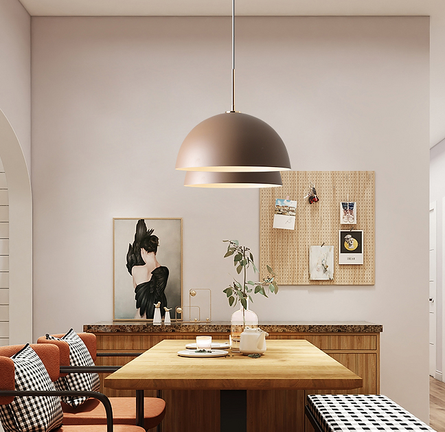 LED North European Simple Modern Semi-sphere Pendant Light