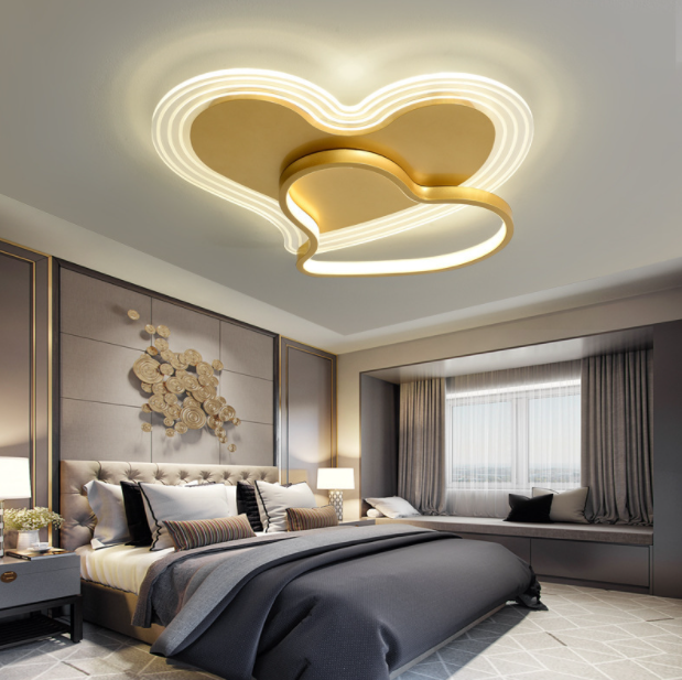 LED Double Hearts Modern Children Ceiling Light