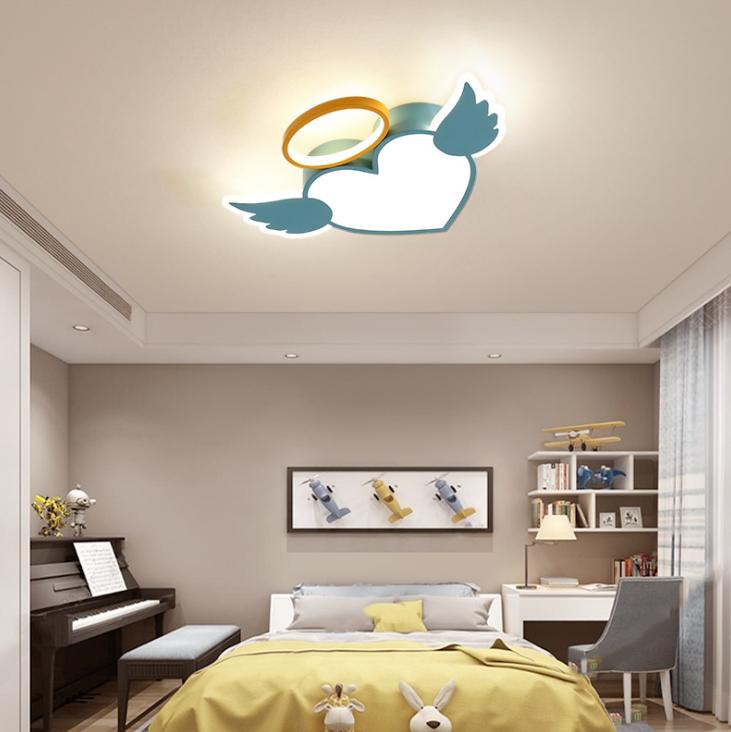 LED Heart-Shape Angel Children Ceiling Light