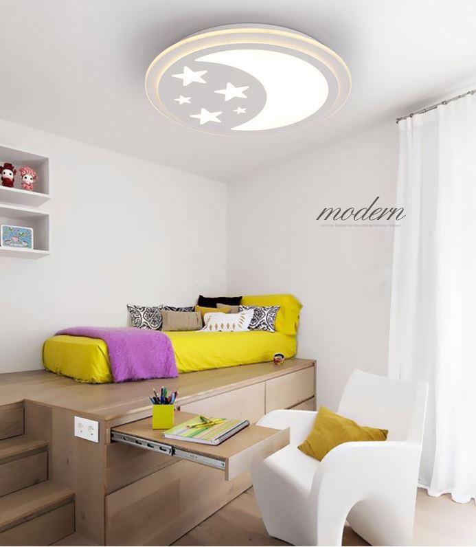 Acrylic Star Moon Ceiling Light for Living Room Bedroom Study Room