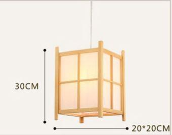 Wood Japanese Style Pendant Light