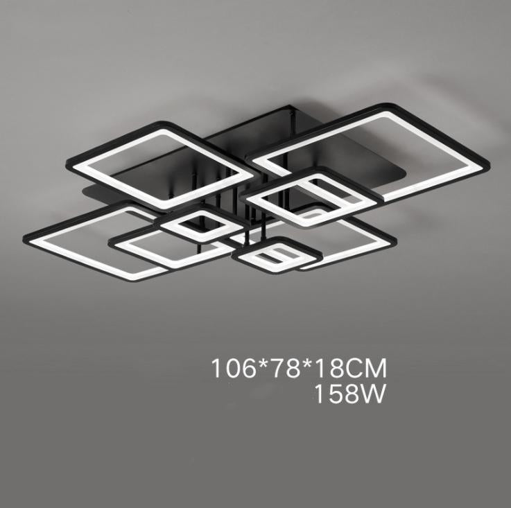 LED Modern Black & White Living Room Ceiling Light