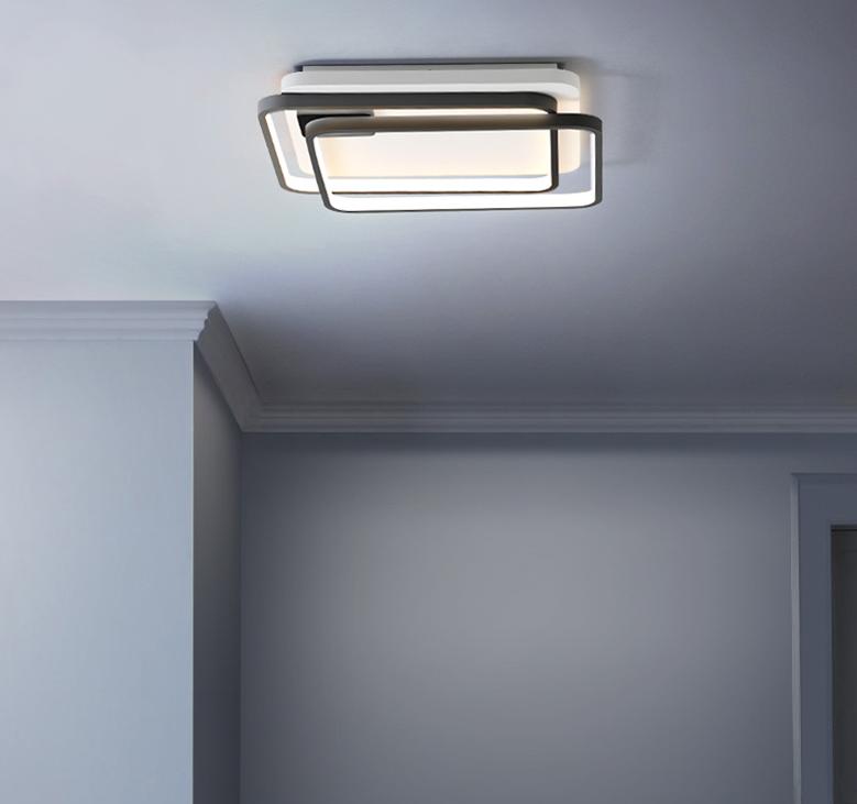 LED Modern SquareRectangle Frame Ceiling Light