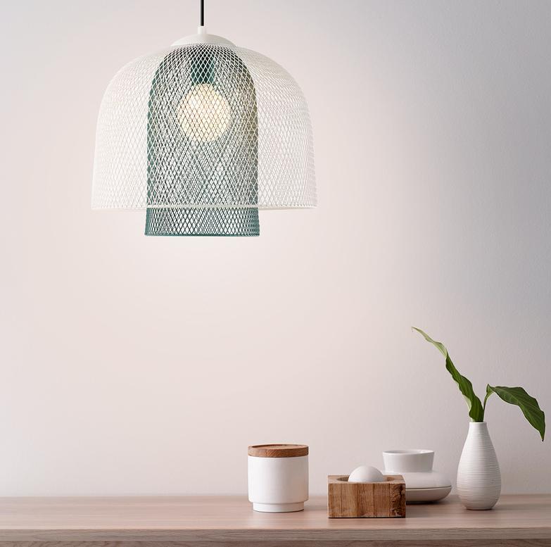 LED Metal Double Nets Pendant Light