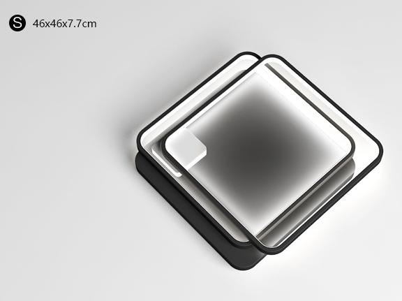 LED Modern SquareRectangle Frame Ceiling Light
