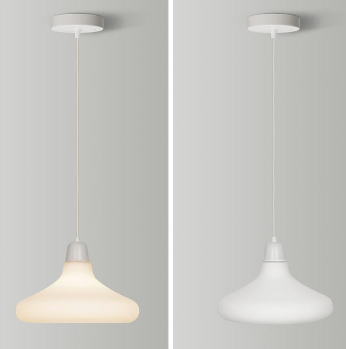 LED Multi-Design Milky White Pendant Light