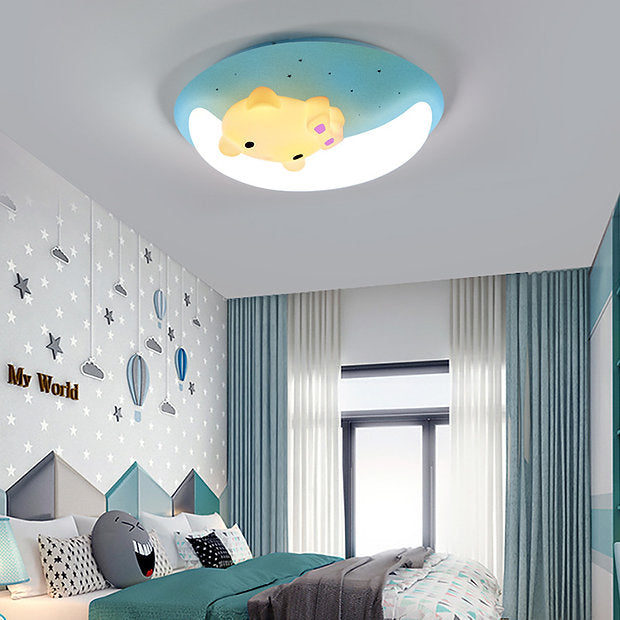 LED Cartoon Rabbit&Cat Design Children Ceiling Light
