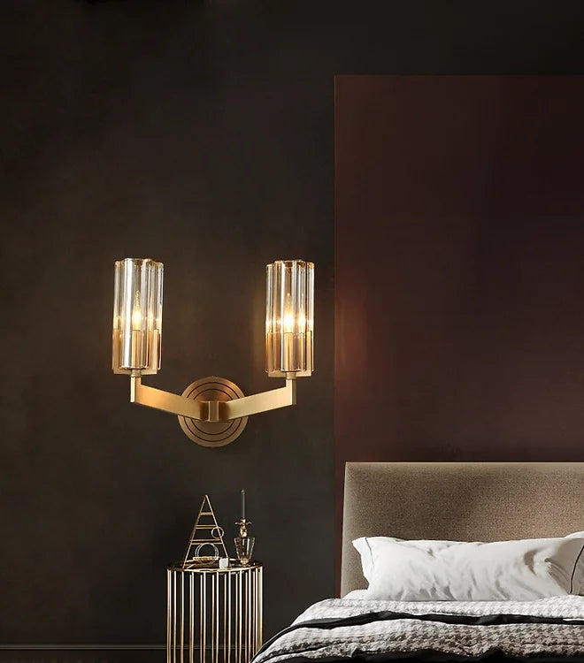 LED Brass Single/Double Decorative Wall Light