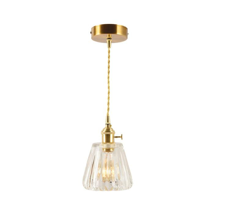 LED Japanese Style Glass Pendant Light