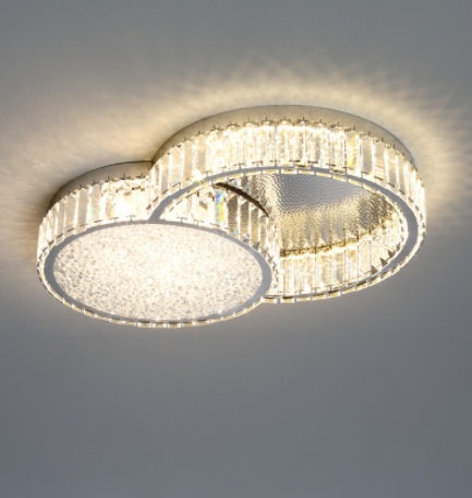 LED Modern K9 Crystal Glass Simple Ceiling Light
