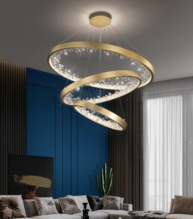 LED Modern Luxury Ring Design Pendant Light