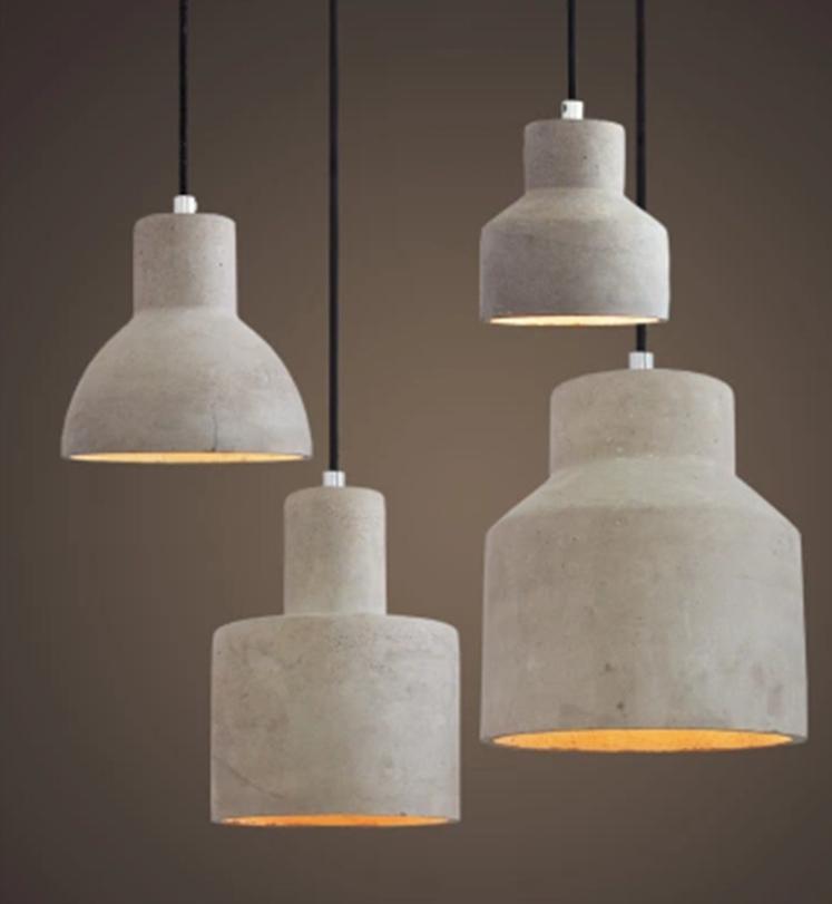 North European Style LED Cement Pendant