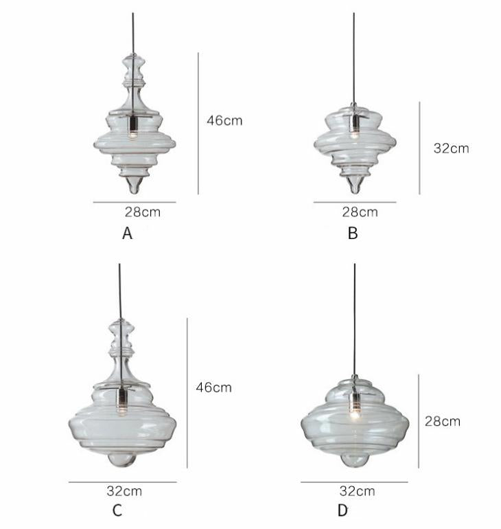 LED Modern North European Glass Pendant Light
