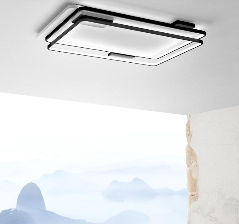 LED Modern SquareRectangle Frame Ceiling Light