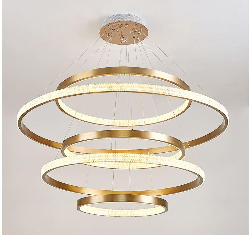 Circle Led Rings LED Circle Rings Pendant Chandelier – Lightingshop