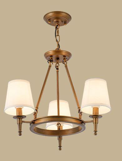 American Country Style Metal Cloth LED Chandelier