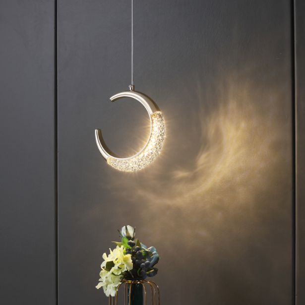 LED Moon Design Modern Decorative Pendant Light