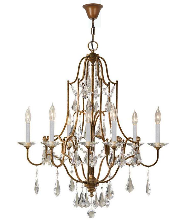 LED Crystal Metal Retro Chandalier