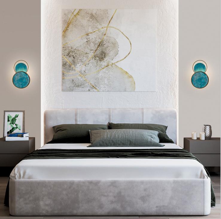 LED Jade Circle Wall Light