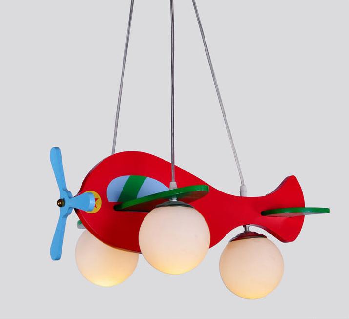 Airplane Design LED Pendant for Children's Bedroom