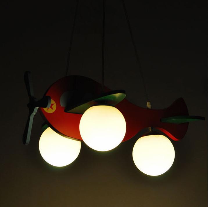 Airplane Design LED Pendant for Children's Bedroom