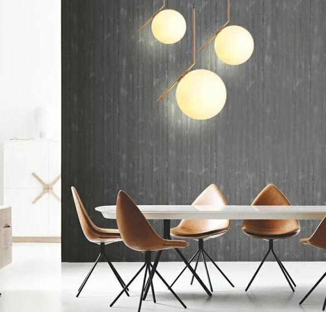 LED Milky Glass Ball Pendant Light