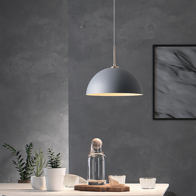 LED North European Simple Modern Semi-sphere Pendant Light