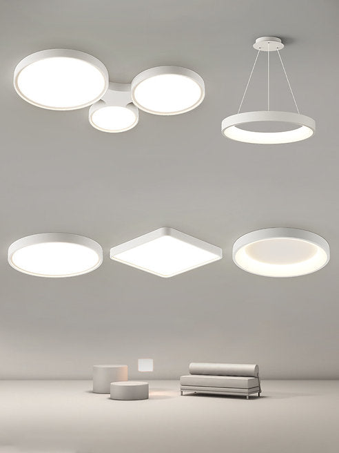 LED Simple Modern White Theme Design Lighting Package (3+2)