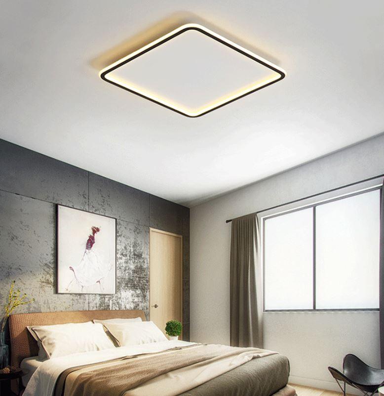 LED Simple Modern Ceiling Light Black+White