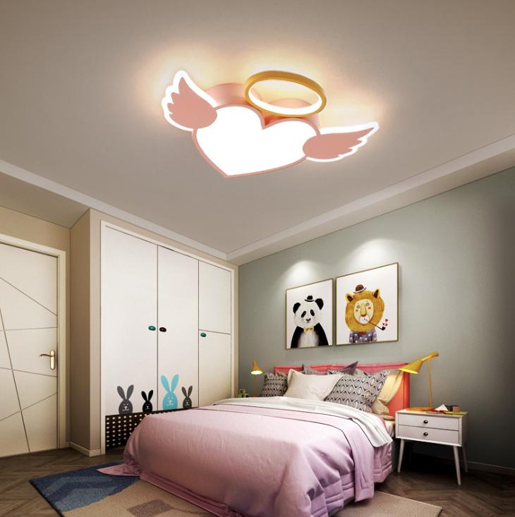 LED Heart-Shape Angel Children Ceiling Light