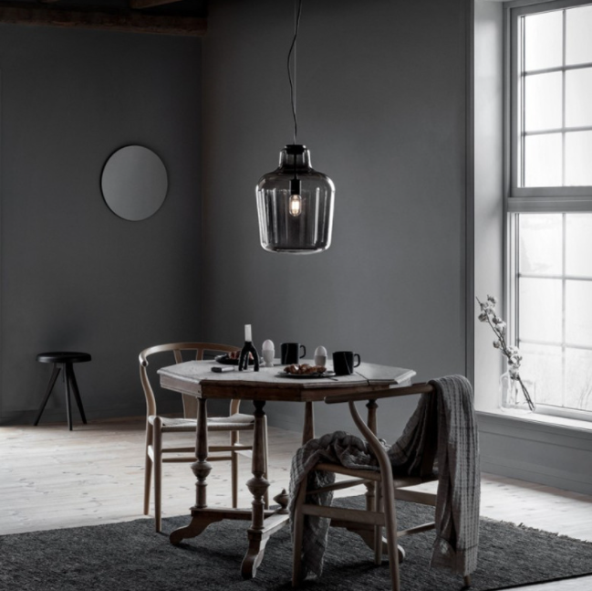 LED Dark Color Modern Decorative Pendant Light