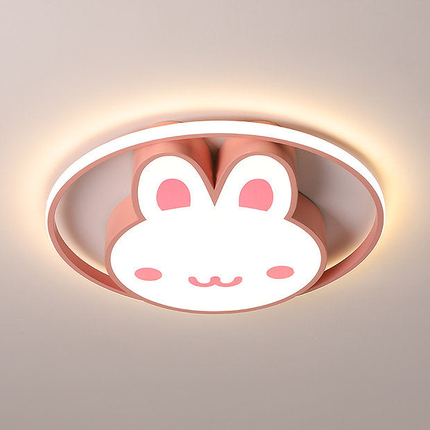 LED Rabbit Design Modern Cute Children Ceiling Light