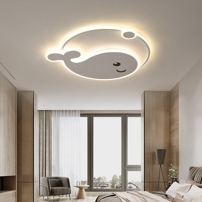 LED Whale Design Children Ceiling Light