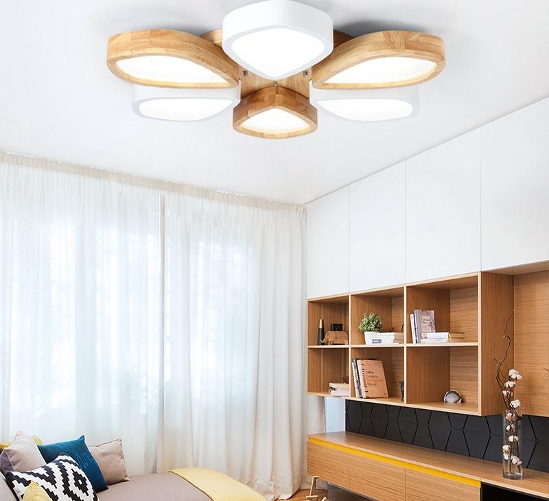 Modern Acrylic LED Flower Ceiling Light for Living Room Bedroom