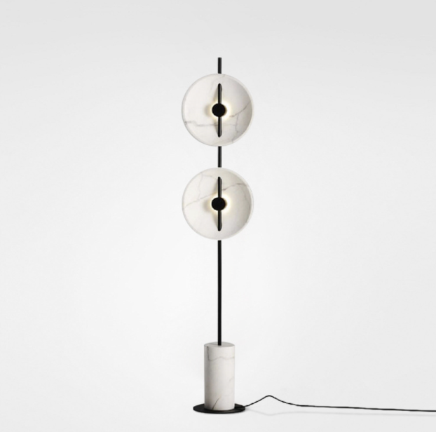LED Double-Disc Decorative Floor Lamp
