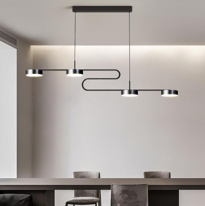 LED S-Shape Modern Linear Pendant Light