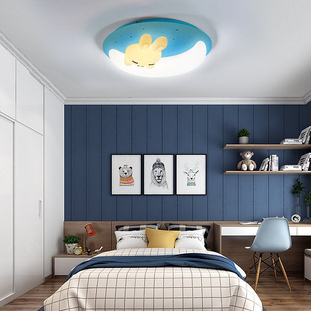 LED Cartoon Rabbit&Cat Design Children Ceiling Light