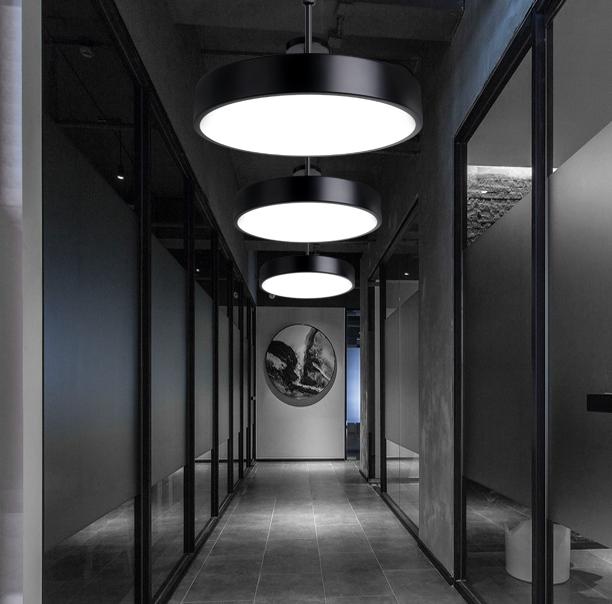 LED Simple Office Round Pendant Light